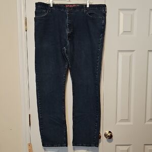 Wrangler Men's Dark Blue Relaxed Jeans